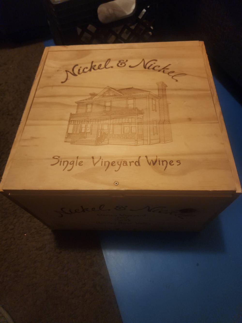 Nickel & Nickel Single Vineyard Wines Wooden Keepsake Box - Natural Wood 2013